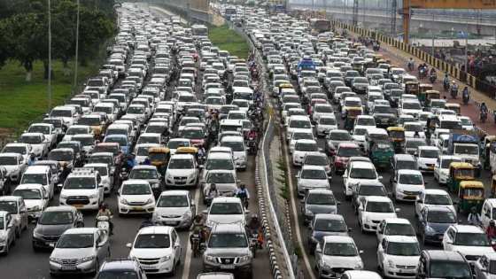 TRAFFIC JAM IN DELHI